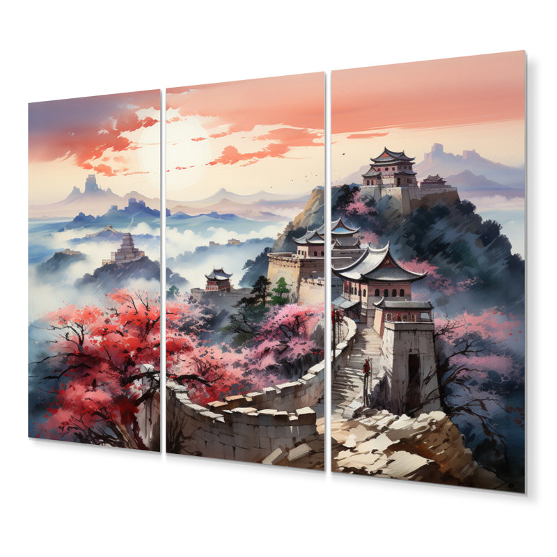 Ensemble de 3 décorations murales asiatique I