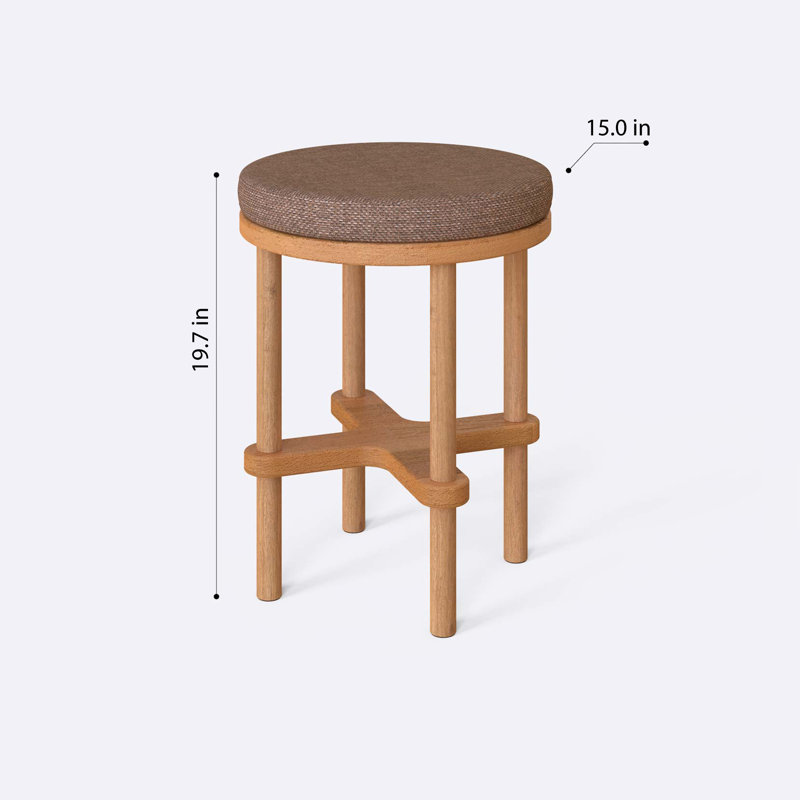  Tabouret d'appoint en bois massif