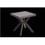 Table en aluminium coulé