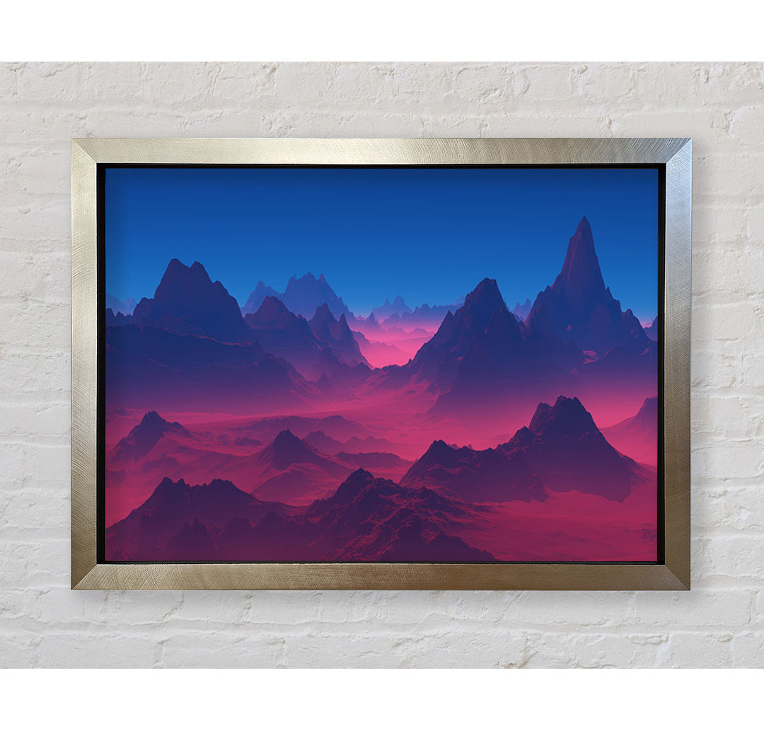 Gerahmtes Wandbild Red To Blue Horizon