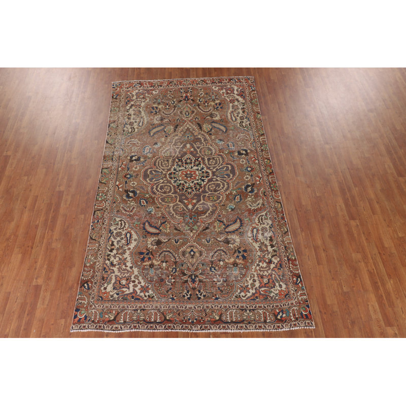 Tapis floral rétro 6 x 11