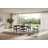 Wollara Extendable Metal Base Dining Table