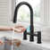 KRAUS Oletto Touchless Sensor Bridge Kitchen Faucet With Pull-Down Sprayhead