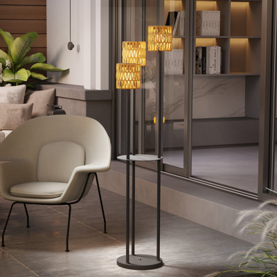144Cm H Solar Powered Outdoor Floor Lamp