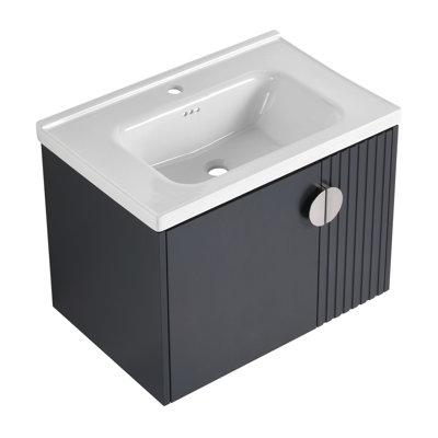 Meuble-lavabo avec lavabo en céramique