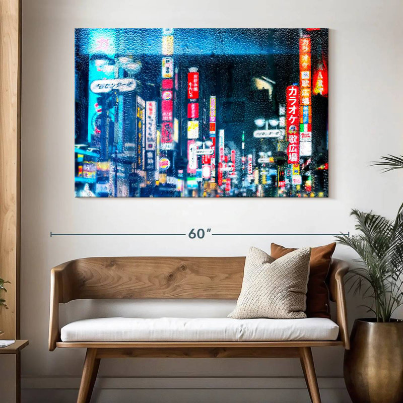Sireci Tokyo Bluish Reflection, 34" H x 51" W