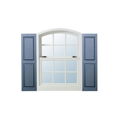Standard Raised Panel Vinyl Shutters Pair