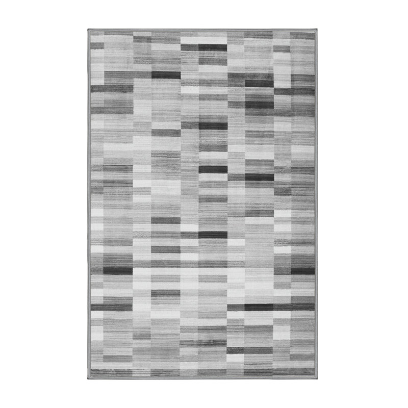 Fearon Performance Striped Indoor Rug, Rectangle 6' x 9'