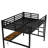Metal Full Size Loft Bed  With Power Outlet And LED Lighted, Space-Saving, Noise Reduced-1471817558