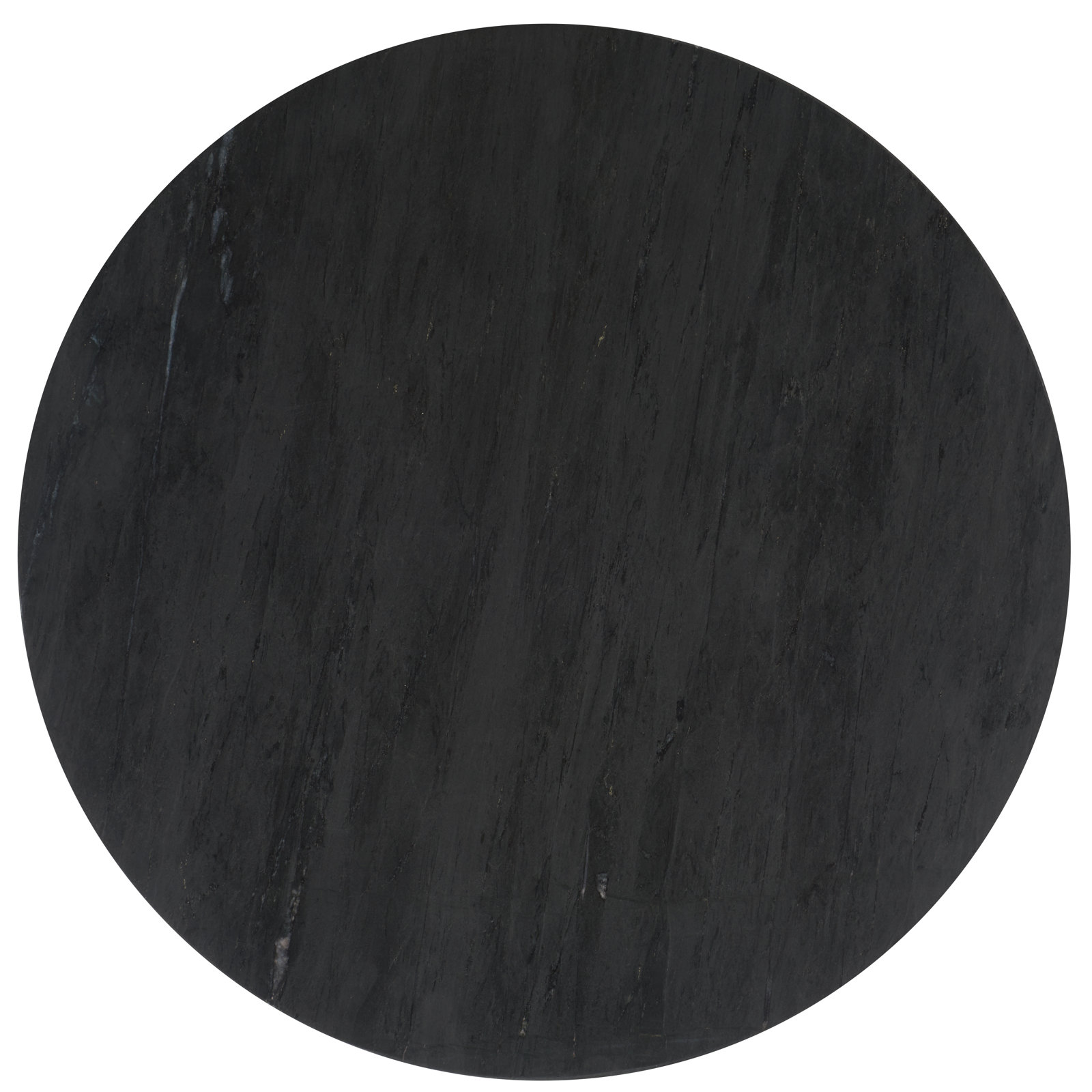 Alysson Marble End Table, Black