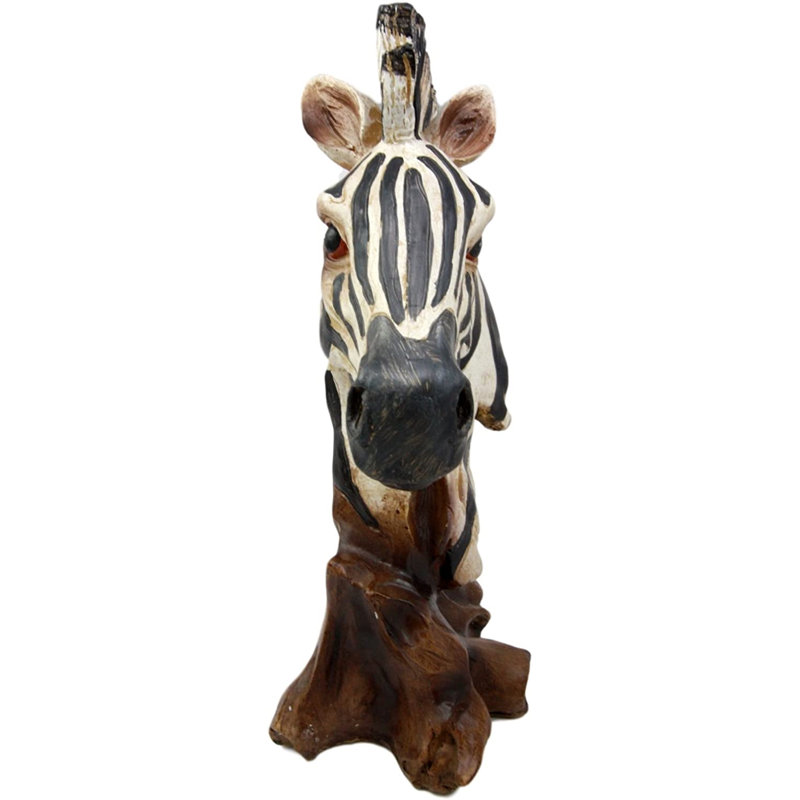 Buste de faune zèbre africain