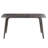 62.99" Modern Artificial Stone Black Curved Edge Dark Grey Metal Leg Dining Table-Can Accommodate 6 People(Dining Table Only)-811044196-811044192