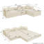 Canapé modulaire modulaire avec méridienne en L-137625406