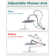 12 Inch All-metal Dual Shower Head with Massage Mode Equipped 