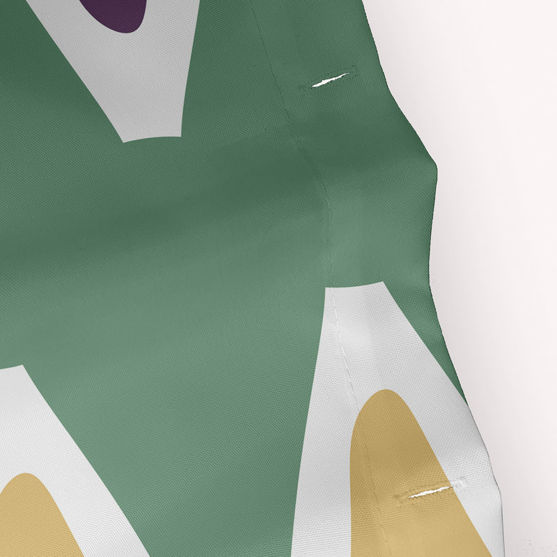 Rideau de douche Ferrier, Vert / jaune / mauve