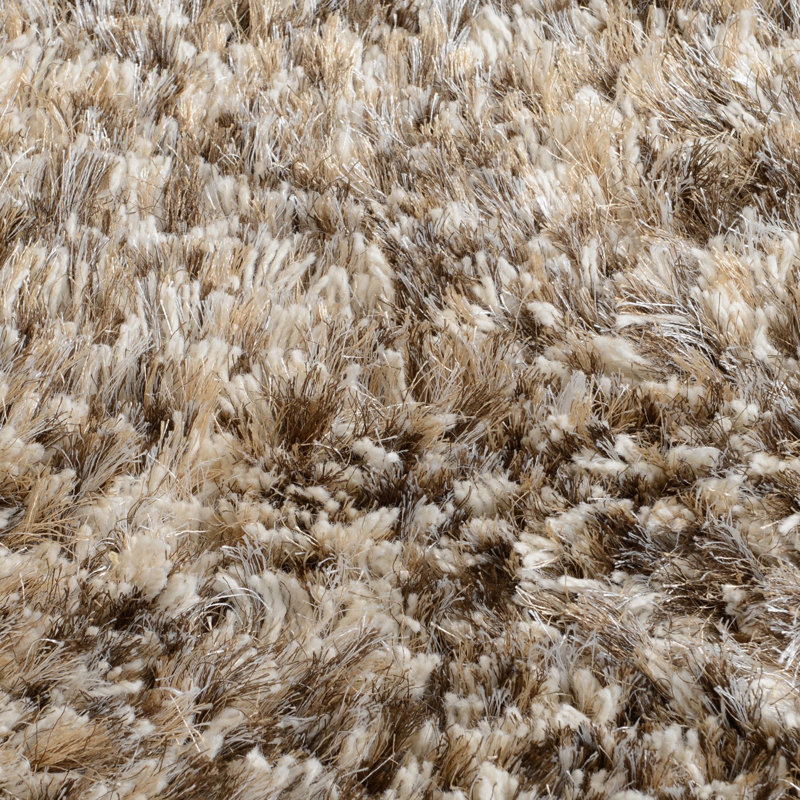 Tapis à poil long tissé à la main Scully, Rectangle de 5 pi x 8 pi
