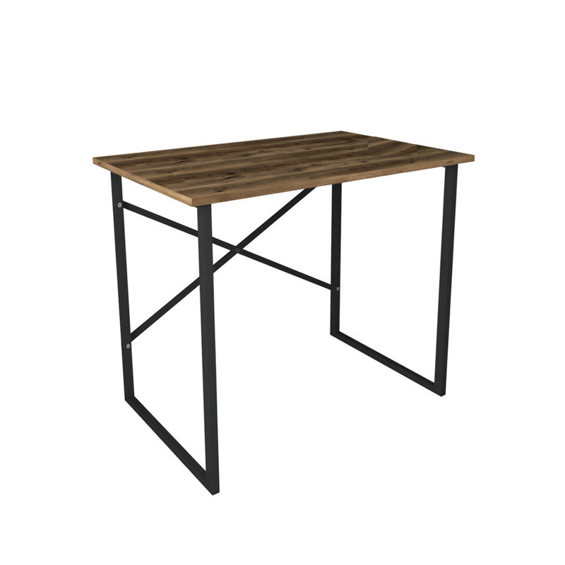 Aistis Rectangle 90cm L Computer Table, Dark  Brown