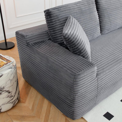 150'' Oversized Sectional with Deep Seats, Cup Holders & USB Ports