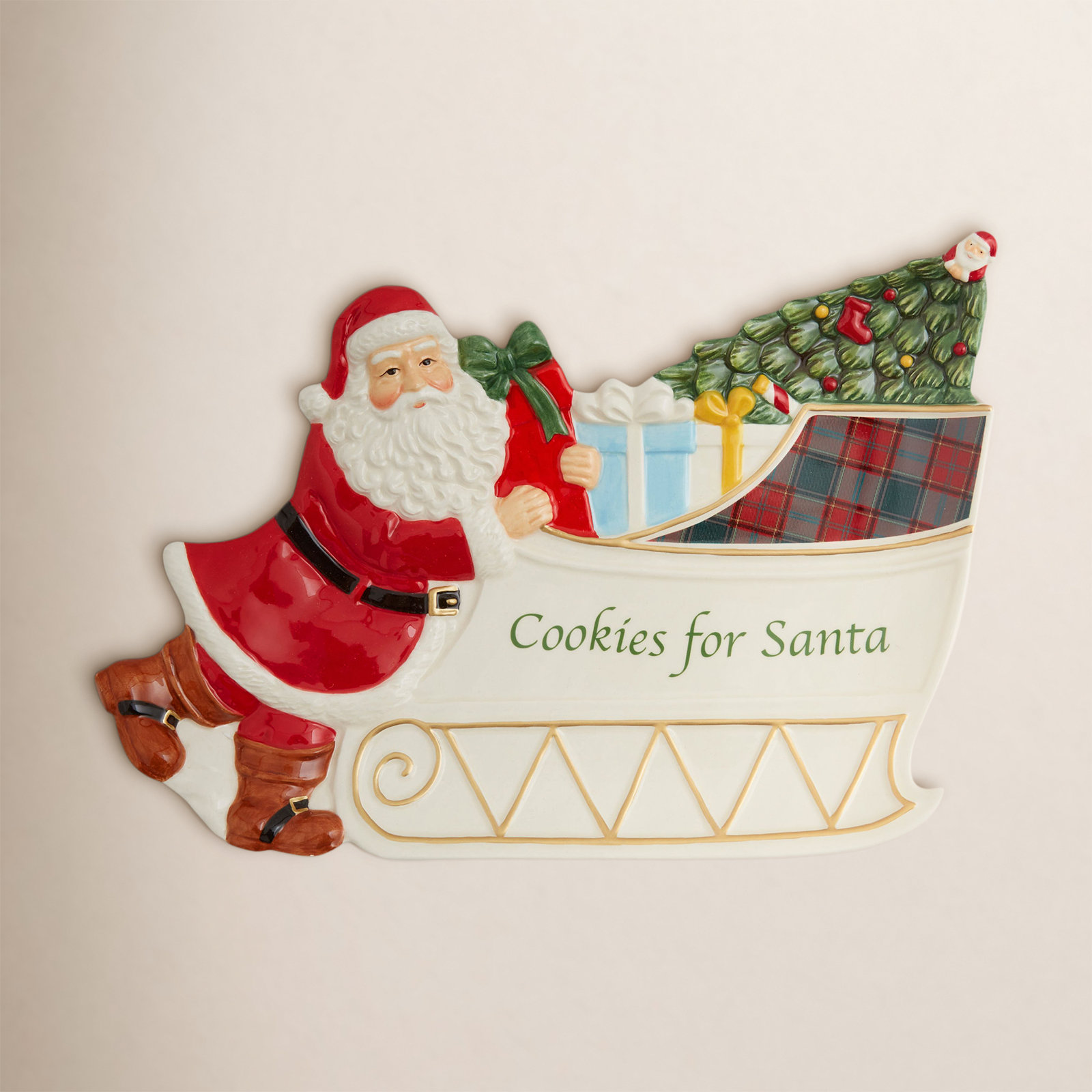 Christmas Tree Cookie Platter