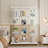 Glass Display Cabinet with 4 Shelves Extra Large, Curio Cabinets for Living Room, Bedroom, Office, Black Floor Standing Glass Bookshelf, Quick Installation-280954531