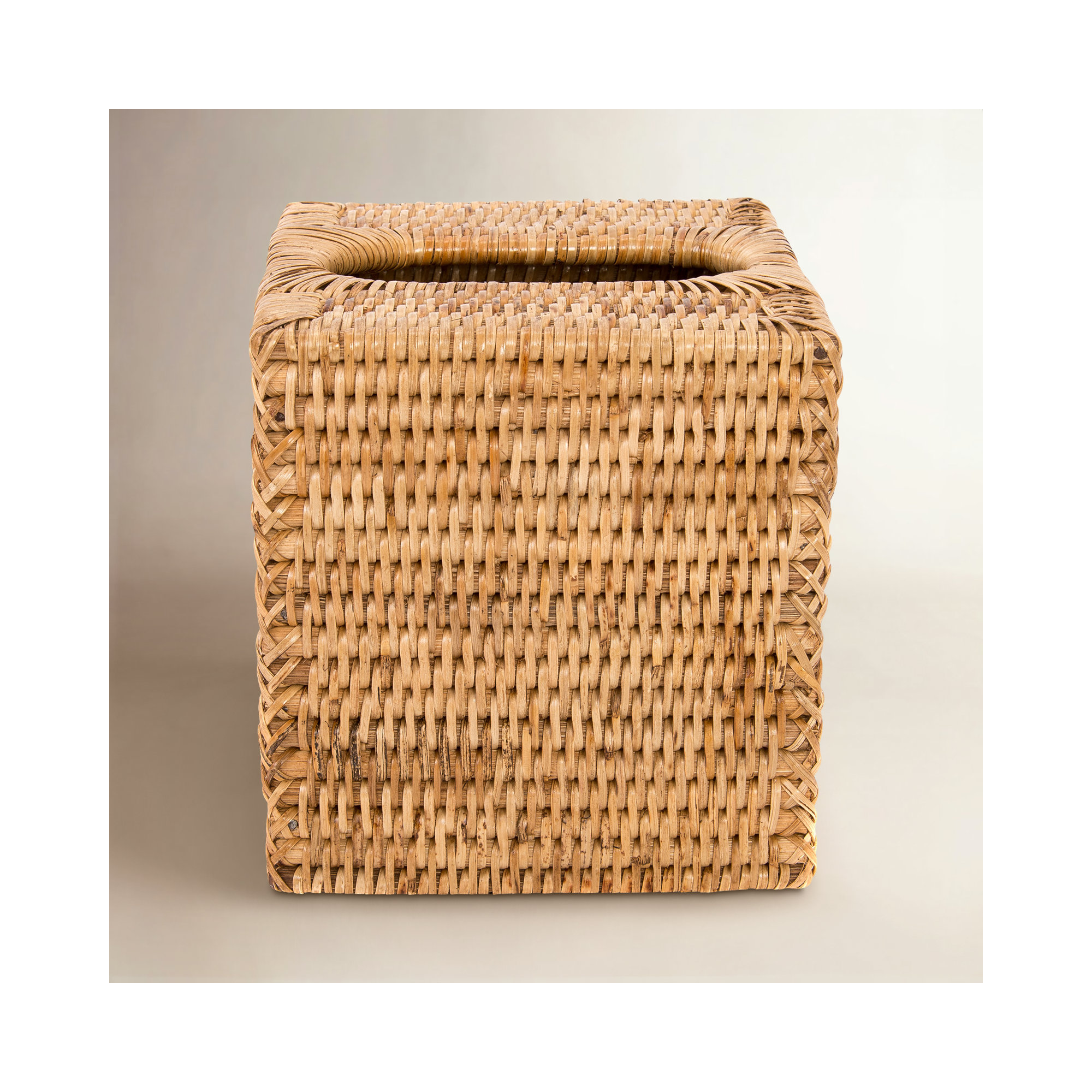 Bathroom Storage Container, Honey Brown