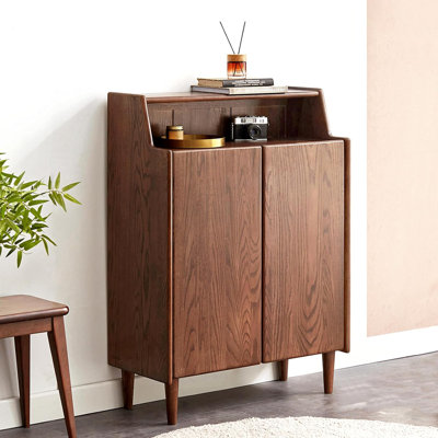 Solid Oak Shoe Cabinet