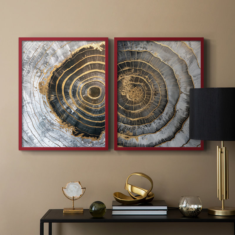 ABSTRACT Series CCLXII - Reproduction encadrée de qualité supérieure - prête à être accrochée - aucun clou requis - aucun clou requis