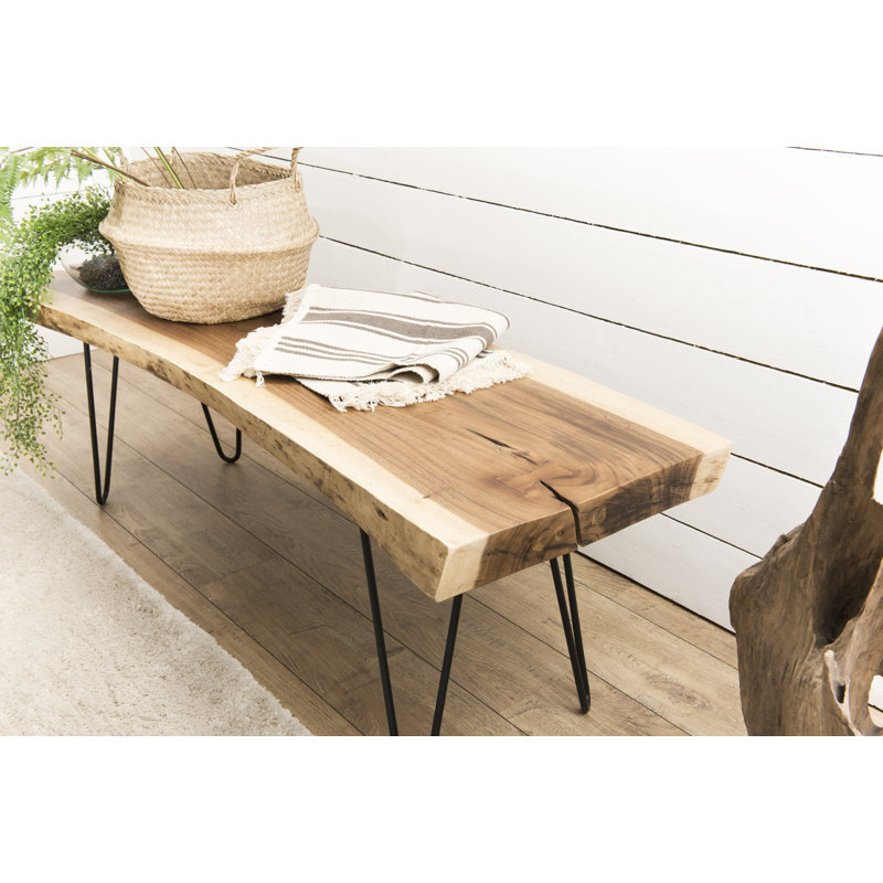 Givens Solid Wood Bench