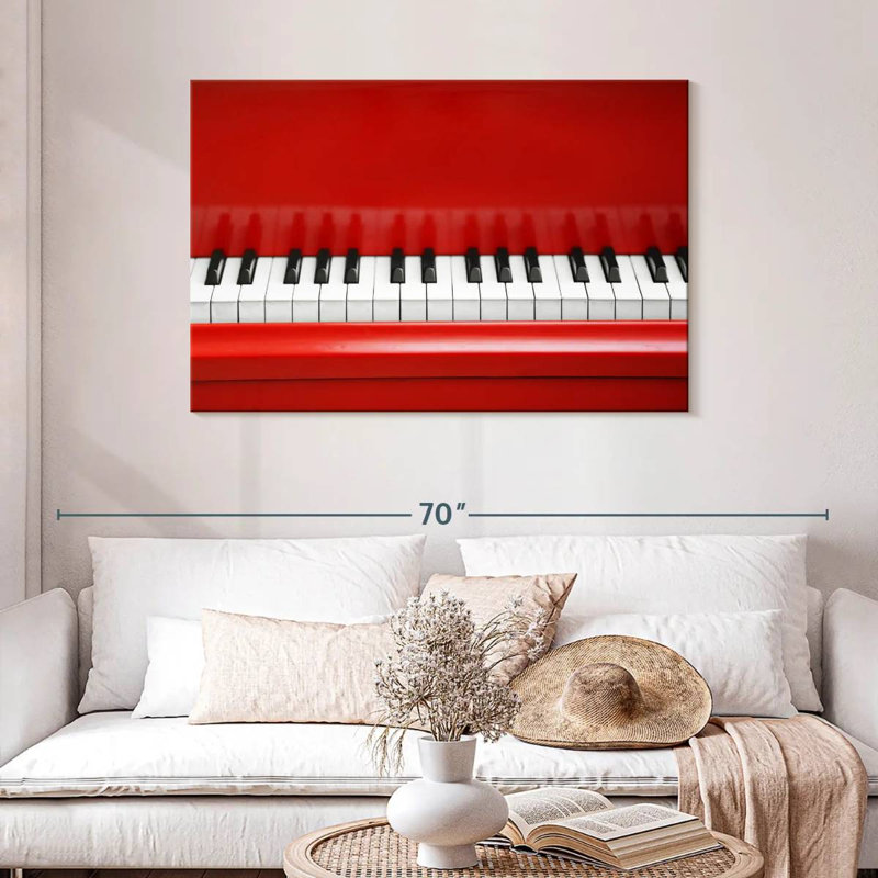 Abarca Red Piano, 30" H x 45" W