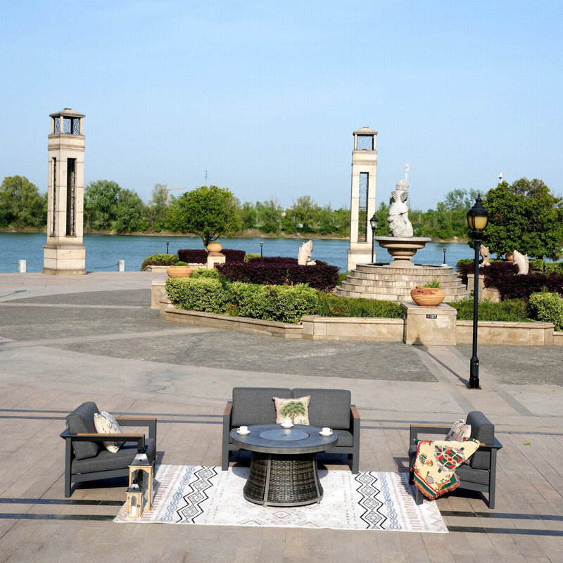4 - Person Patio Conversation Set with Cushions