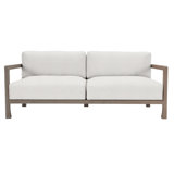 Tanah 80" Wide Outdoor Teak Patio Sofa with Cushions