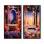 Celestial Dream Bathroom I - Ensemble de 2 décorations murales pour salle de bain-102582824-102582819