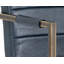 Faux Leather Armchair - Blue