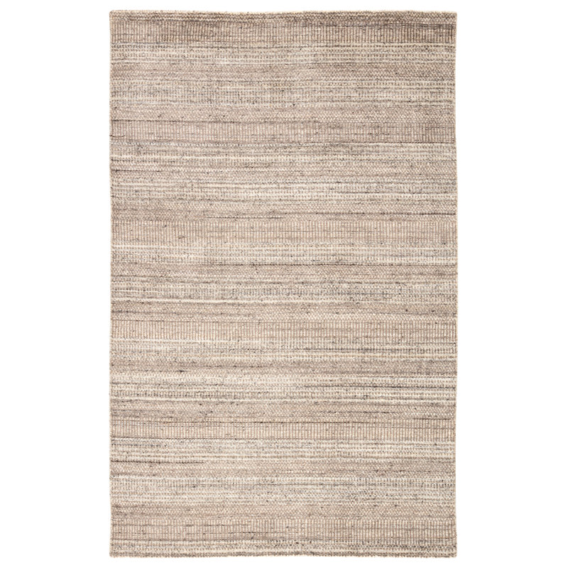 Tapis beige tissé à la main Tracyann, Rectangle 7 pi 10 po x 9 pi 10 po