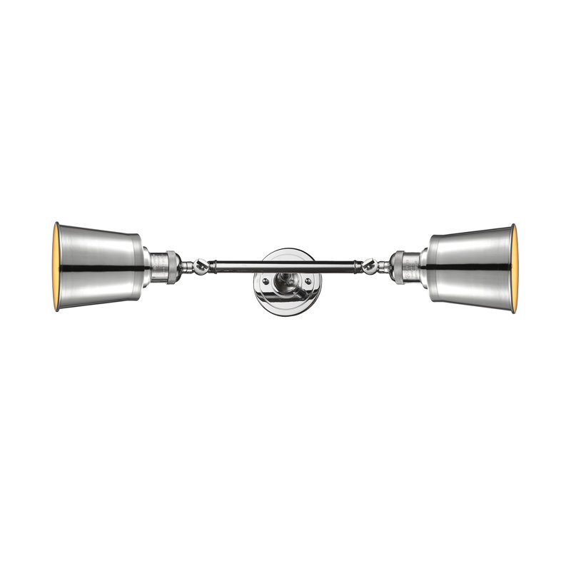 Éclairage pour salle de bain à 2 lumières à intensité variable Lavender Hill, Chrome poli