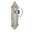 Victorian Plate with Oval Clear Crystal Door Knob-1120809546