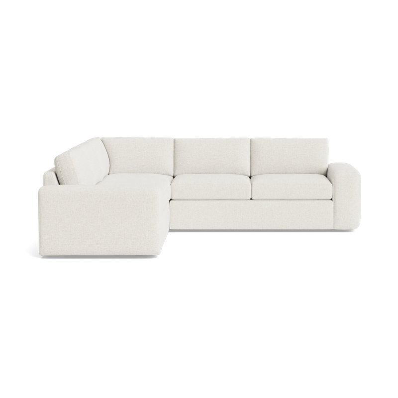 The OG Sectional, Plush Woven - Tan, Left Hand Facing