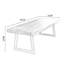 Bureau rectangulaire en bois massif brun noyer + noir-925140779