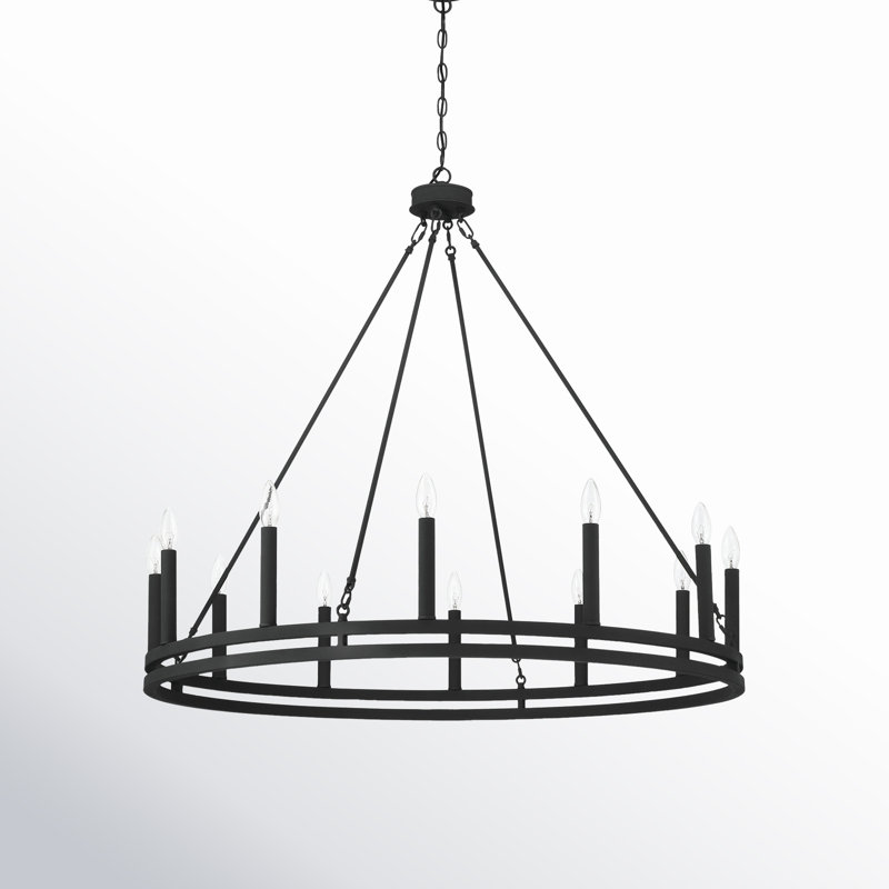 Madalyn 12-Light Chandelier, Ébène