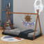 Lit simple avec structure triangulaire-1842619699