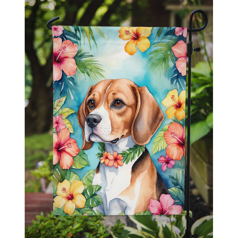 Drapeau de jardin en polyester double face H 15,5 po x l 11,25 po