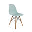 Chaise d'appoint avec pieds en bois naturel. Chaise Carbone Clegg de style Eiffel (turquoise)-1432745679