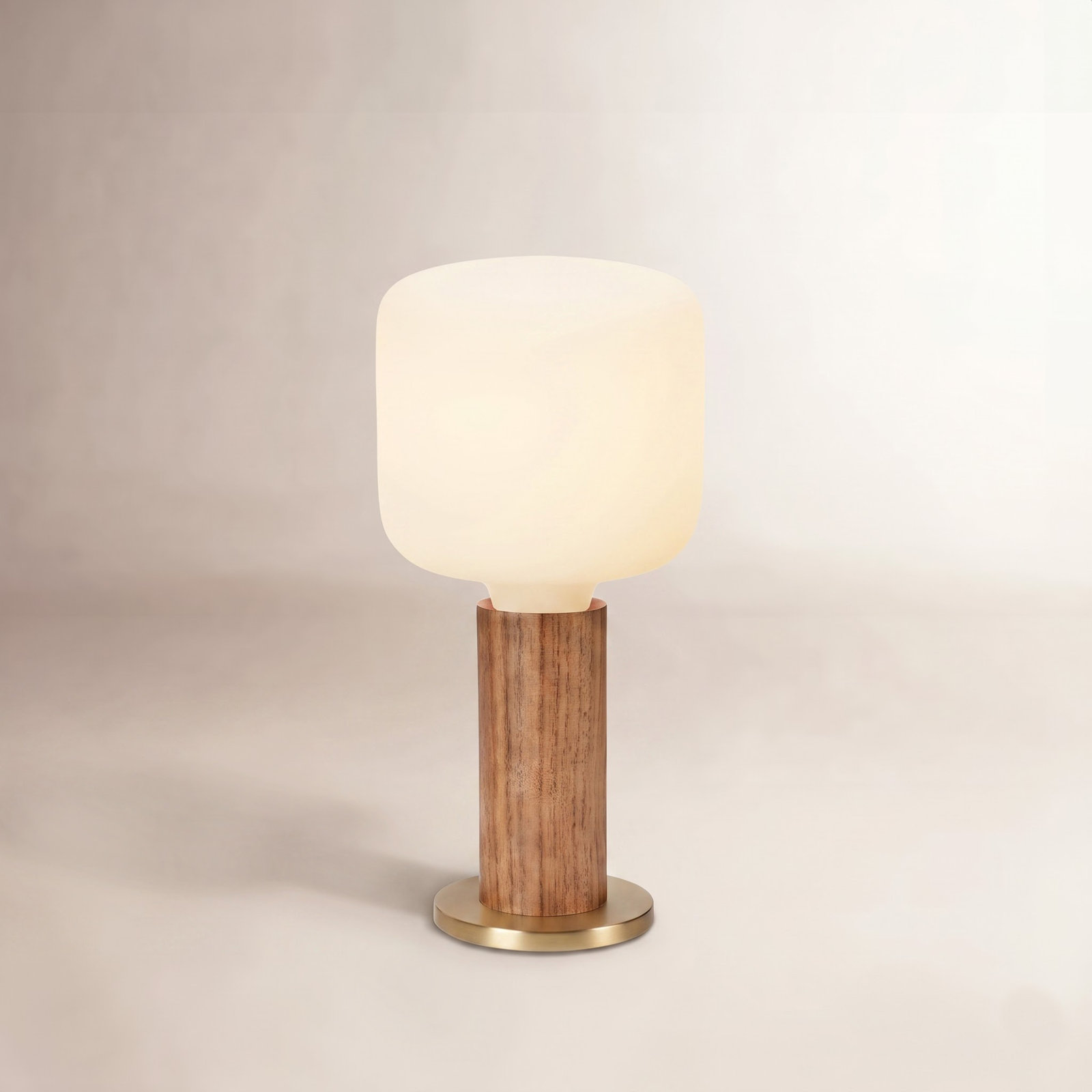 Walnut Desk Lamp, Brown