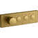 Anthem Three-Outlet Thermostatic Valve Control Panel With Recessed Push-Buttons