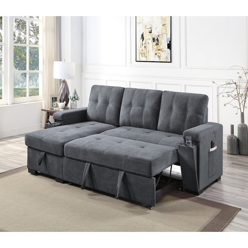 Left Hand Facing Sleeper Sofa & Chaise