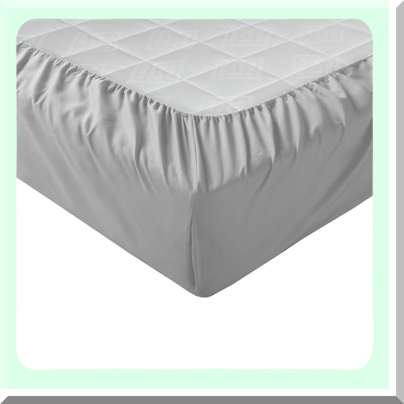CozyDreams Deep Pocket Microfiber Sheet Set - Wrinkle Resistant, All Around Elastic, Year-Round Bedding with Matching Pillow Cases - Light Gray