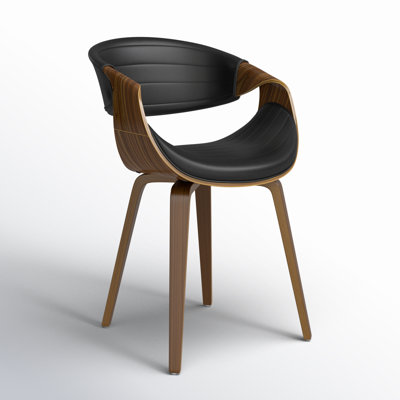 Lakyia 18'' H Faux Leather Upholstered Armchair