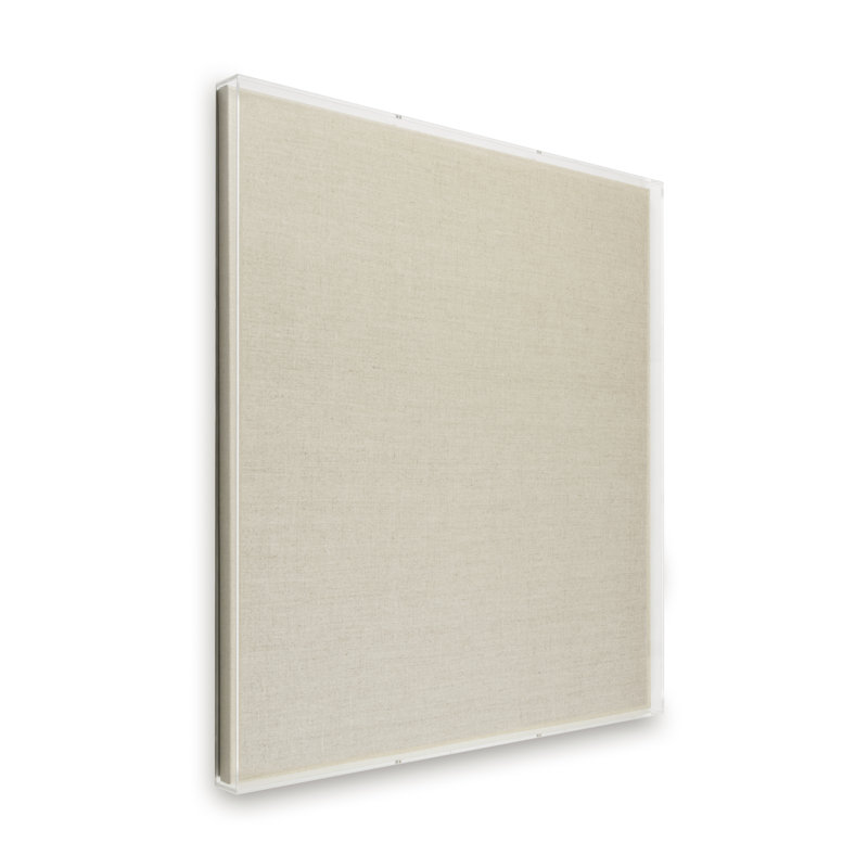 Modern Acrylic Shadowbox with Linen Canvas 2" Depth | UV Grade, 36" W x 36" H