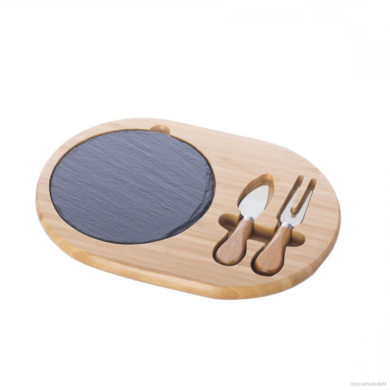 Gracie Oaks Almeria Bamboo Cheese Board