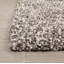 Tapis gris à poil long fait à la main-1375507405